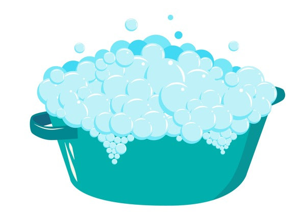 A basin, ideal for washing resin molds in a standard cleaning solution