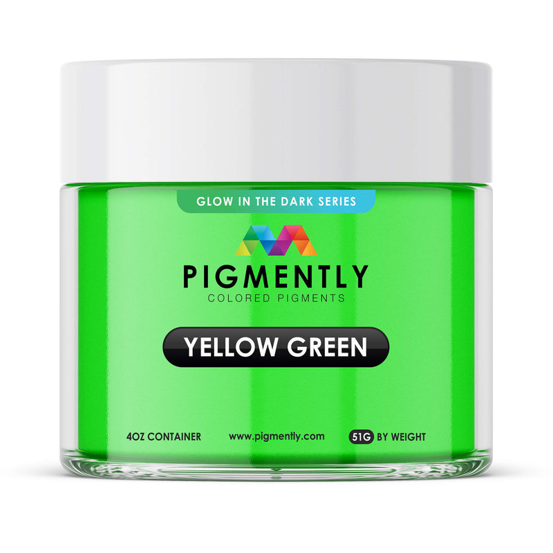 Glow in the Dark Yellow/Green Epoxy Mica Powder