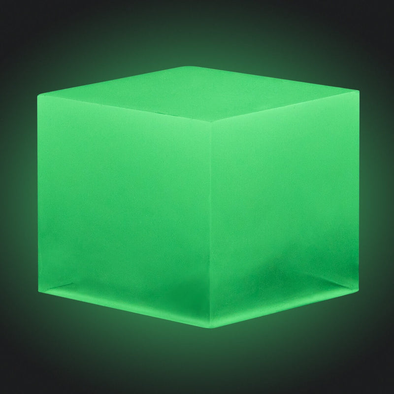 Glow-in-the-Dark-Yellow-Green-Epoxy-Cube