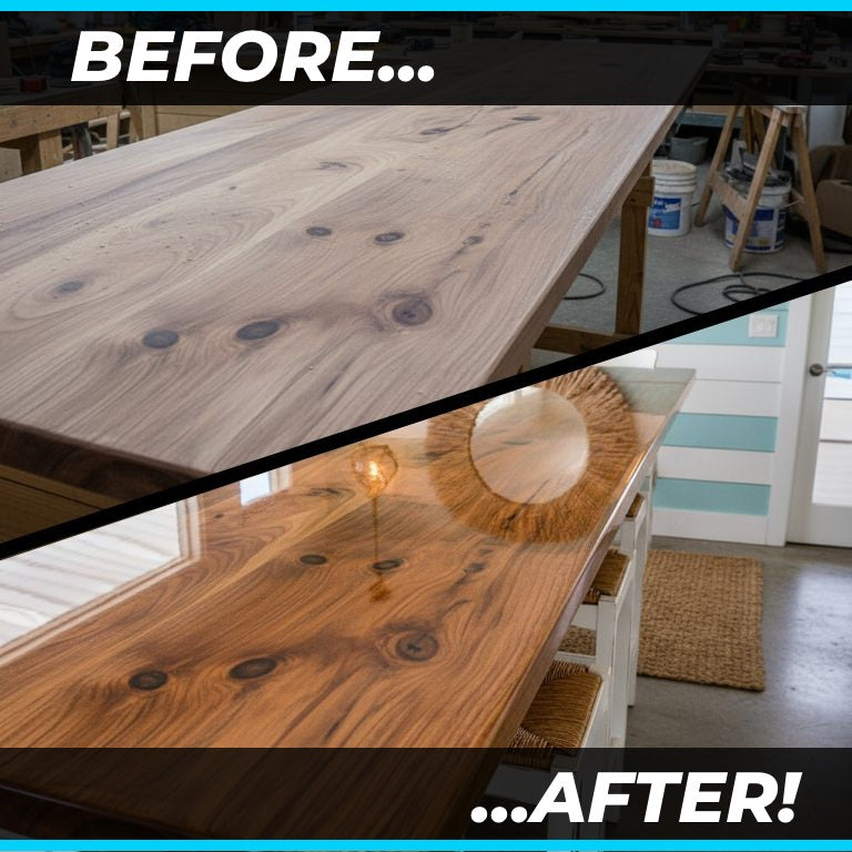 Before & After: 11 Stunning Epoxy Bar Tops