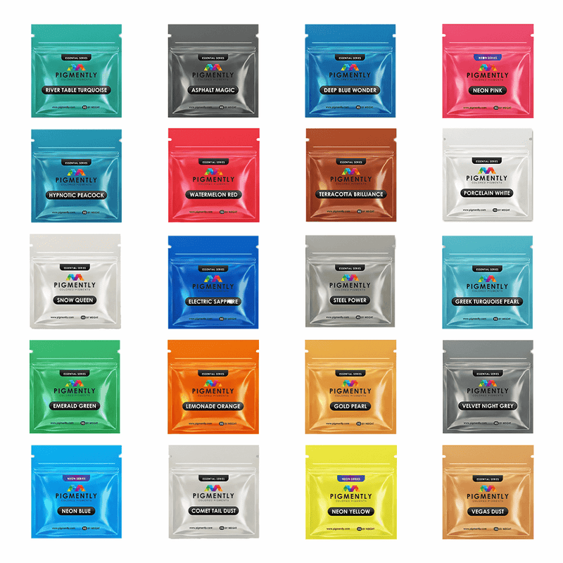 Bandle Powder Epoxy Mica Powder Pigments | 20 Bundle Pack