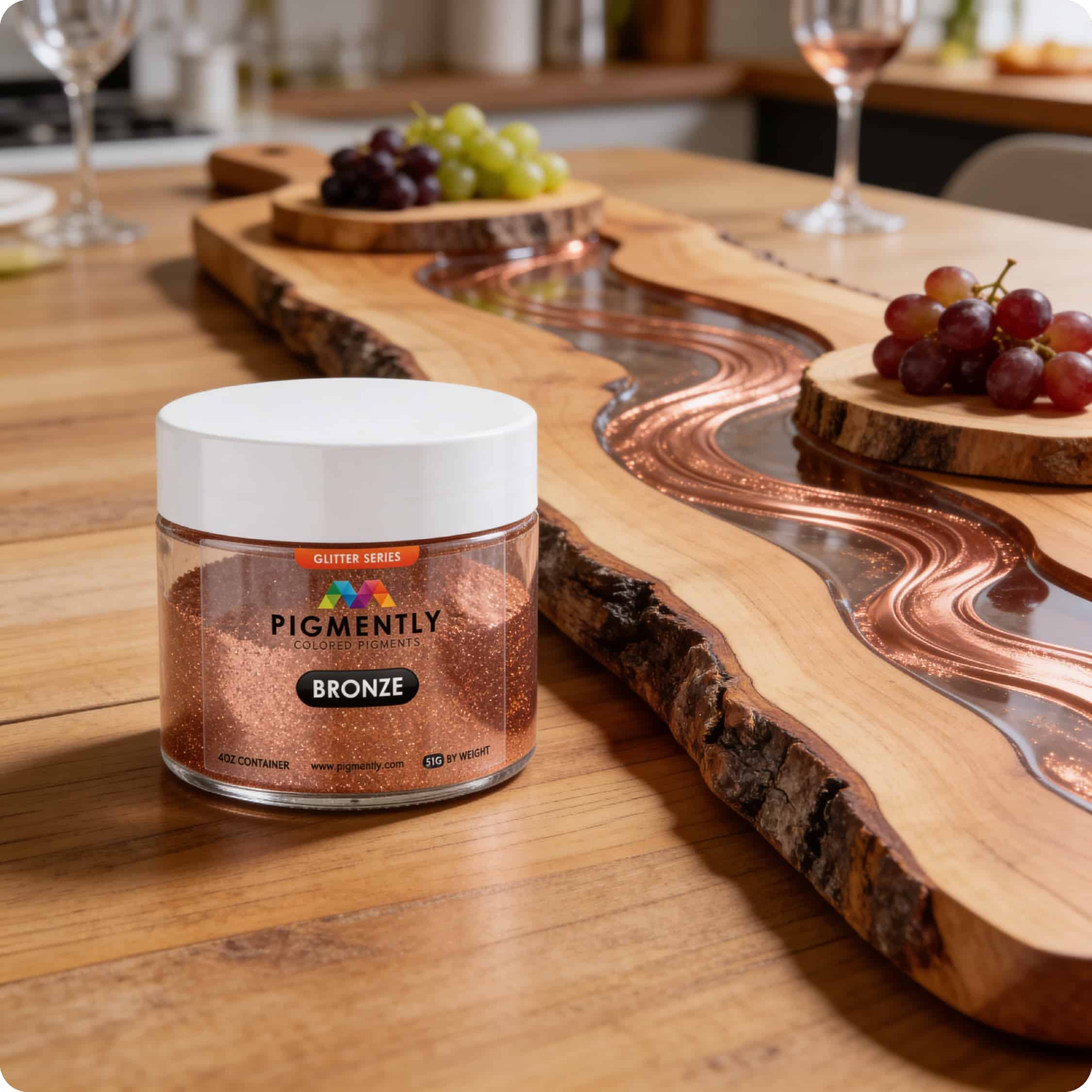 Bronze_Glitter_Pigment_on_Serving_Board