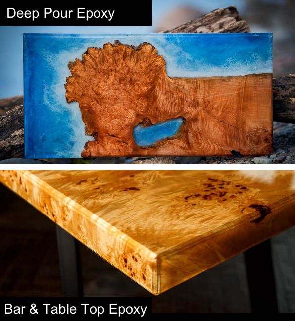 Deep Pour Epoxy vs. Bar & Table Top Epoxy