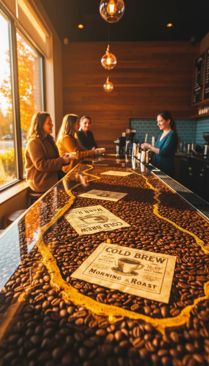 Deep Pour Epoxy Coffee Bar