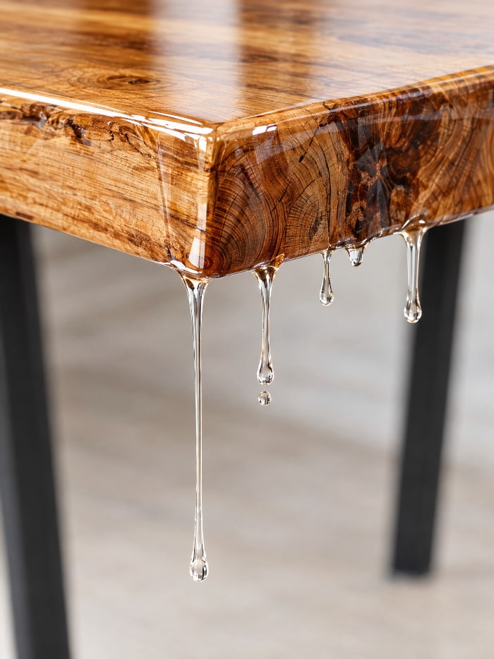 Pour Epoxy Over Sides & Edges