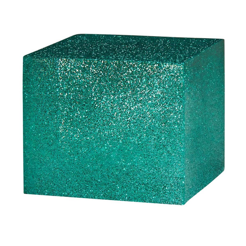 Glitter-Turquoise-Epoxy-Cube