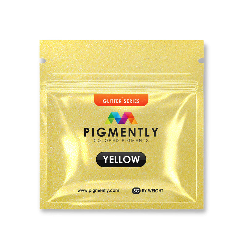 Glitter Yellow Mica Powder Epoxy
