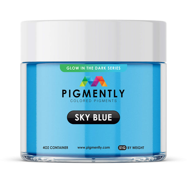 Sky Blue Glow in the Dark Epoxy Powder Pigment