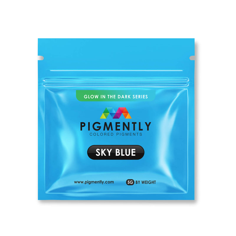 Sky Blue Glow in the Dark Epoxy Color Powder by Pigmently