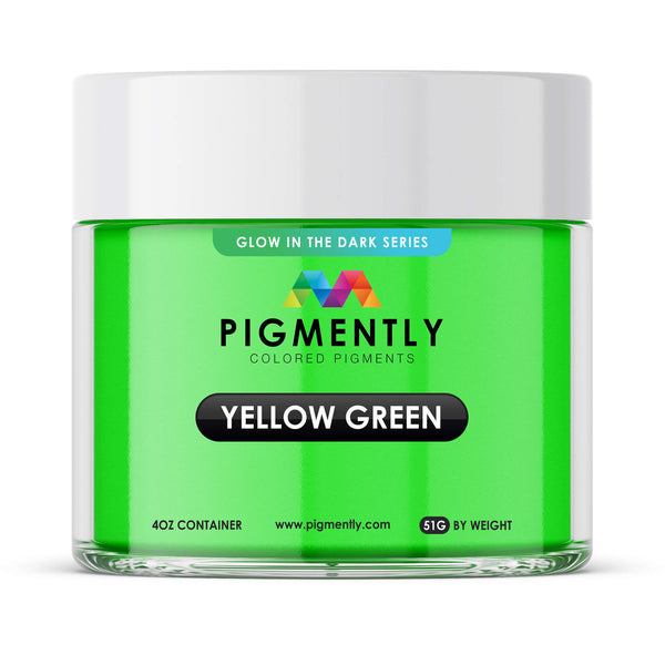 Glow in the Dark Yellow/Green Epoxy Mica Powder