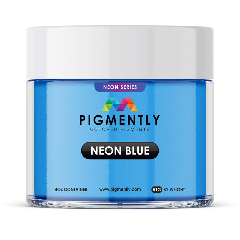 Pigmently Mica Powder Neon Blue 51g Epoxy Color Pigment