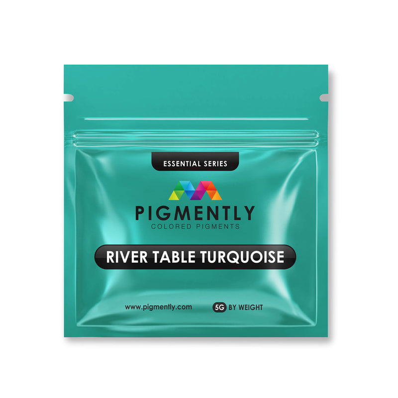 River Table Turquoise Mica Powder Epoxy