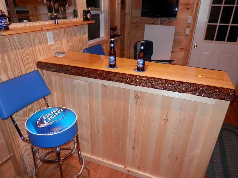 Epoxy Live Edge Bar