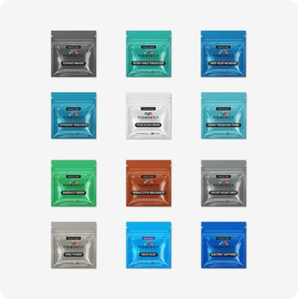 Selection of UltraClear epoxy powder pigment colors